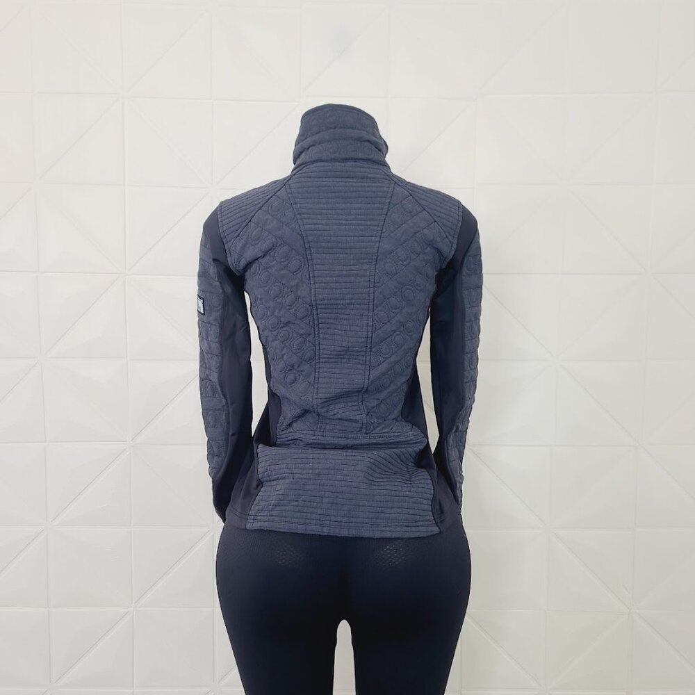 Kerrits Women's Navy Black Long Sleeve Spiral Quilted Winter Riding Jacket Sz S - Picture 3 of 7